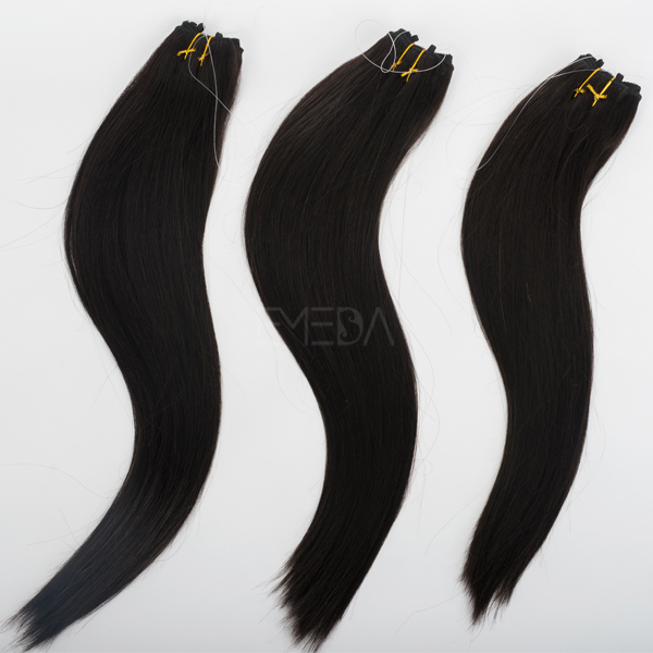 Natural color human hair extension clip in har extension UK CX054